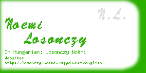 noemi losonczy business card